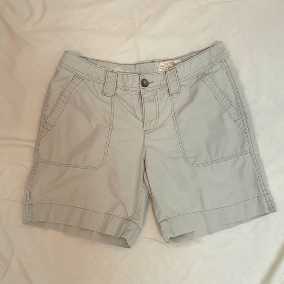 💙 Eddie Bauer Cargo Shorts Rip Stop Tan/Stone 10 - Picture 1 of 3
